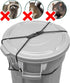 Encased Trash Can Lock for Animals/Raccoons, Heavy Duty Nylon Bungee Cord for Large Outdoor Garbage Lid Lock
