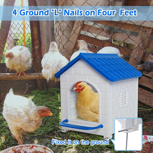 100% Chicken Nesting Box, Waterproof Hens Nesting Box for Laying Eggs for Hens, Ducks and Poultry, Large Signle