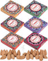 Backflow Incense Cones, Set of 6 Natural Scents for Purification, Relaxation, Yoga, Meditation