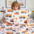 Set 4 Cozy Set, Joiedomi Kids Full Sheet Construction Vehicle - Piece Soft Microfiber Bed Sheets - Deep Pocket Wrinkle