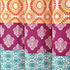 Lush Decor Bohemian Stripe Shower Curtain, 72" W x 72" L, Fuchsia & Orange, Striped Fabric Shower Curtain