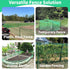 5x100ft Deer Fence Netting, Heavy Duty Plastic Mesh Fence for Deer, Rabbits, Birds & Chickens, Green Garden Netting