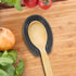 OGGI Spooner Ceramic Spoon Rest, Spoon Holder for Stove Top and Countertop, Kitchen Decor for Coffee Bar Accessories