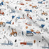6 Set Set Peopleareok Piece Construction Comforter Twin, Cartoon Truck Cars Excavator Tractor Bedding for Boys Toddler