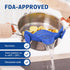 Kitchen Gizmo Snap N' Strain, Silicone Clip-On Colander for Vegetables and Pasta, Essential Cooking Tool