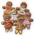 Tovolo Gingerbread Girls Templates Reverse, Set of 6 Cookie Stamps with Cutter, Dishwasher Safe