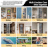 Kotkn 10 20+ 50% Closet Tier Over The Door Organizer - Heavy Duty Hanging Storage Rack with Sturdy Oxford Fabric, Holds