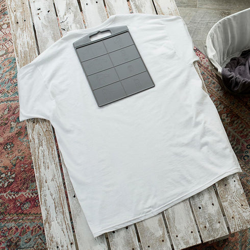 Household Essentials 195 Shirt Folding Board for Laundry - Folds T-Shirts, Polos, and Dress Shirts, Black