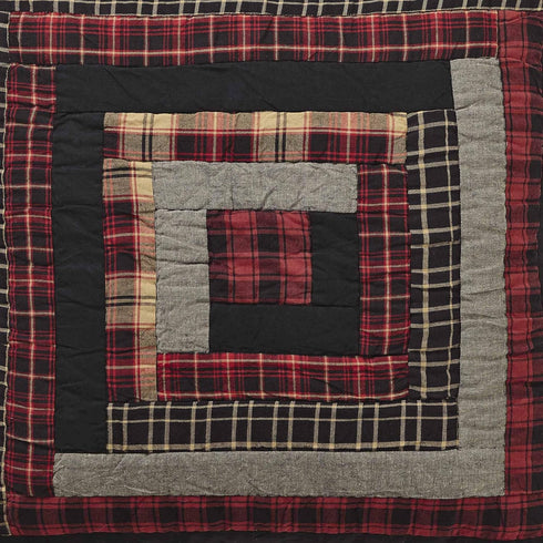 VHC Brands Rustic & Lodge Euro Sham 26x26, Chili Pepper Red Quilted Bedding Accessory