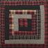 VHC Brands Rustic & Lodge Euro Sham 26x26, Chili Pepper Red Quilted Bedding Accessory