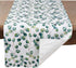 SARO LIFESTYLE Eucalyptus Leaf Table Runner, 16"x120" Eucalyptus Design