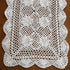 2pcs, 15X27inches,Hand USTIDE Crochet Lace Table Runner White Crochet Table Doilies Table Topper for End Table