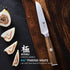 KYOKU 4.5 Inch Paring Knife - Daimyo Series Fruit Knife with Ergonomic Rosewood Handle, Japanese 440C Stainless Steel