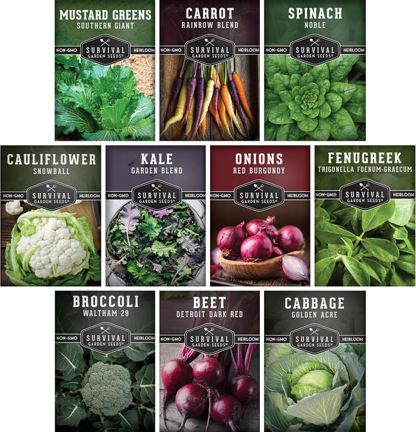 10 Spring Vegetable Seed Collection for Planting | Cool Season Root Vegetables
