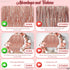 KatchOn Rose Gold Fringe Curtain, XtraLarge 3.2x8 Feet, Pack of 2 | Rosegold Backdrop for Anniversary, Wedding,