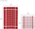 Sets 12x12 inch 16x24 inch Pack 10 Encasa XO Kitchen Towels and Dish Cloths | Red Combo Highly Absorbent Cotton Terry
