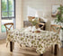 Newbridge 60 102 Inch Countryside x Rectangle Vinyl Tablecloth with Flannel Backing, Lucca Olive Oil Print, Indoor