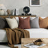 22 22 Inch Set 2, Cozy Throw Pillow Covers x of Beige Decorative Accent Solid Boucle Textured Pillow Cover, Neutral