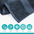 Set 6 (24 50) 100% 515 6 Pack, Pleasant Home Bath Towels of x Cotton, GSM | Lightweight, Soft & Highly Absorbent Luxury