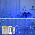 Lxhaung Icicle Lights 90 LED 10 ft Short Curtain Lights with 8 Modes