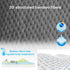 Hansleep Memory Foam Twin XL Mattress Topper, Deep Pocket Pillow Top Mattress Pad Cover for College Dorm Room
