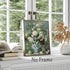 Still Life Flower Wall Art, Vintage Floral Oil Painting Print, Farmhouse Floral Pictures, 16x20in No Frame