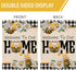 Welcome to Our Home Bumble Bee Spring Summer Decorative Large House Flag, Buffalo Plaid Check Daisy Garden Decor 28x40
