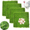 Hamiledyi 4 Pack Chicken Nesting Pads-1212x 1.2,Washable Thicken Artificia Grass Nesting Box