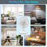 Comfort Zone Desk Fan, Fully Adjustable Tilt, Electric Mini Desk Fan, 6 inch, Quiet, 2 Speed, Ideal for Home, Bedroom,
