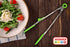 Parve Green Locking Kitchen Tongs, 12” Heavy Duty Multipurpose Tool, Stainless Steel with Non-Stick Tips