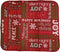 Christmas Holiday Typography Print Kitchen Microfiber Dish Drying Mat, 16 x 18 Inches