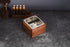 Espresso Knock Box Made of Sturdy Walnut Wood and Easy-Clean Stainless Steel Knockbox for Coffee Grounds