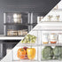 BINO Stackable Storage Drawers, Large Clear, Storage Bins with Drawers for Bathroom Organizers and Under Sink Storage