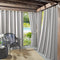 Sun Zero Valencia Cabana Stripe Indoor/Outdoor UV Protectant Energy Efficient Grommet Curtain Panel