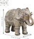 4.3" TERESA'S COLLECTIONS Boho Elephant Decor, Elephant Statues Brings Good Luck for Home Decor, Jumbo Figurines Resin
