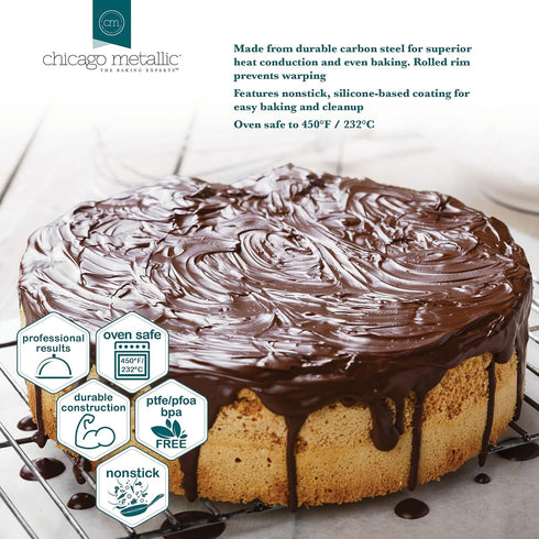 Chicago Metallic Professional Non-Stick Round Cake Pan - 9-Inch