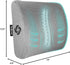 SAMSONITE Lumbar Support Pillow for Office Chair and Car Seat, Memory Foam, Gray