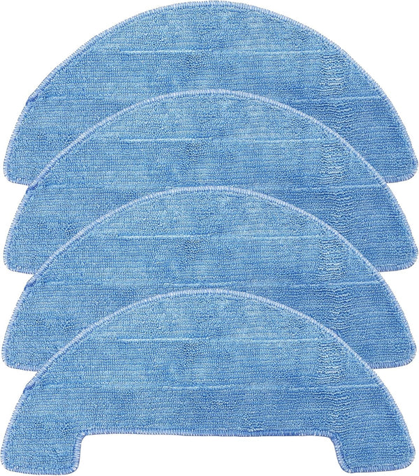 Smilefil 4pcs Replacement Mop Cloths for Coredy R750, R500, R550(R500+), R580, G800, G850 Robot Vacuum Cleaner