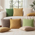 Pack 2 Cozy 12x20 Inch Foindtower of Textured Boucle Throw Pillow Covers Accent Solid Decorative Lumbar Pillow Cases