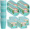 Pink Flamingo Birthday Party Supplies, Tableware Set Includes Plates, Napkins, Cups for 16
