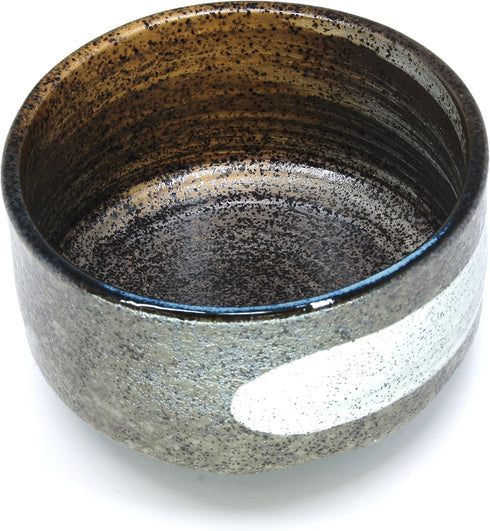Japanese Handcrafted Matcha Tea Bowl - Brown Hagoromo Chawan, Authentic Pottery for Tea Ceremony