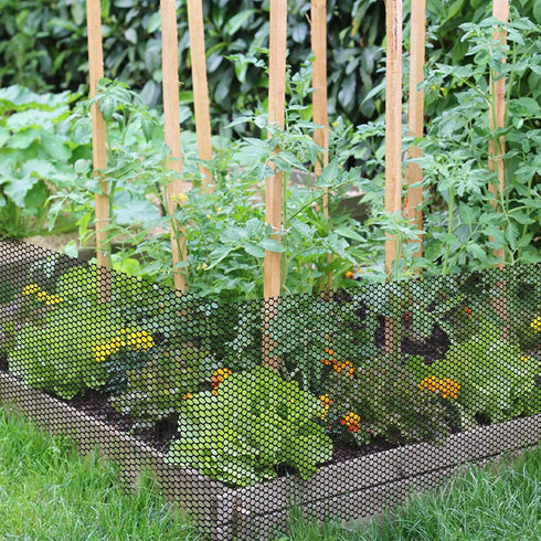 15.7IN 16.4FT 0.35" Unves Chicken Wire Plastic Mesh, x Fencing for Poultry Floral Dogs Rabbit Pets Barrier Netting