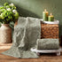2 100% 13.7 29.5 Inch SmoothNovelty Pcs Olive Green Jacquard Hand Towels for Bathroom Floral Hand Towels Cotton