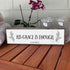 Christian Wall Art - His Grace Is Enough - Beautiful Bible Verse Modern Farmhouse Wall Décor Sign