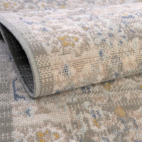 Unique Loom Whitney Collection Traditional Border Area Rug, 2' 2 x 3' 0 Rectangular, Cloud Gray