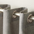 Exclusive Home Loha Linen Grommet Top Curtain Panel Pair, 54"x84", Black Pearl