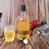 4 Pack 25oz 750ml GUANENA Clear Glass Bottles with Cork Lids and PVC Shrink Capsules, Liquor Bottles with T-shaped