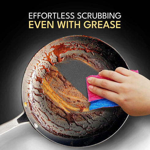 Durable Quilted Dish Cloth for Washing Dishes - Reusable Scouring Pad, Non-Scratch Cleaning Sink Scrubber - Pack of 1