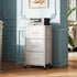3 Closets, WLIVE Dresser with Drawers, Fabric Nightstand, Cabinet with Wheels, Organizer Storage Dresser for Bedroom