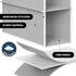 2 Pack 10 Simple Houseware Shelves Hanging Organizer, Gray